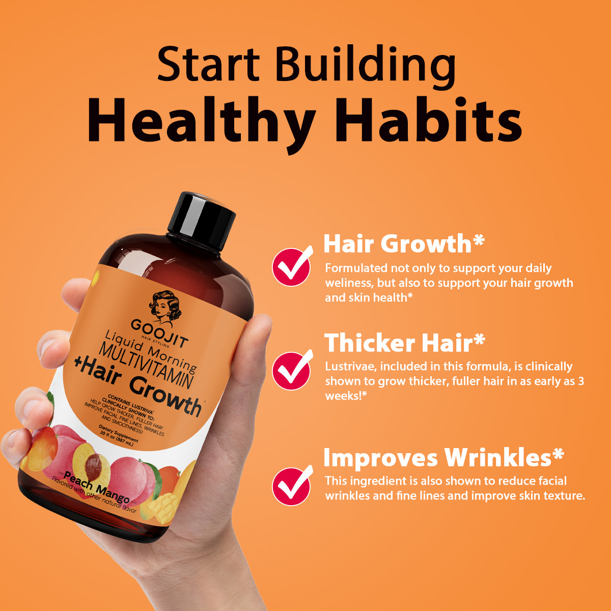 Liquid Morning Multivitamin + Hair Growth