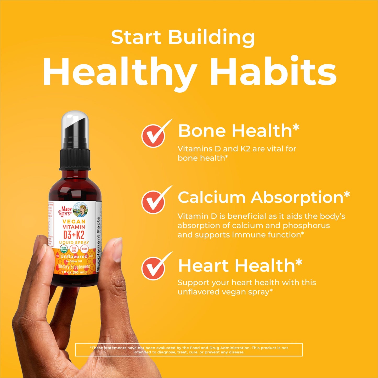 Organic D3 + K2 Spray
