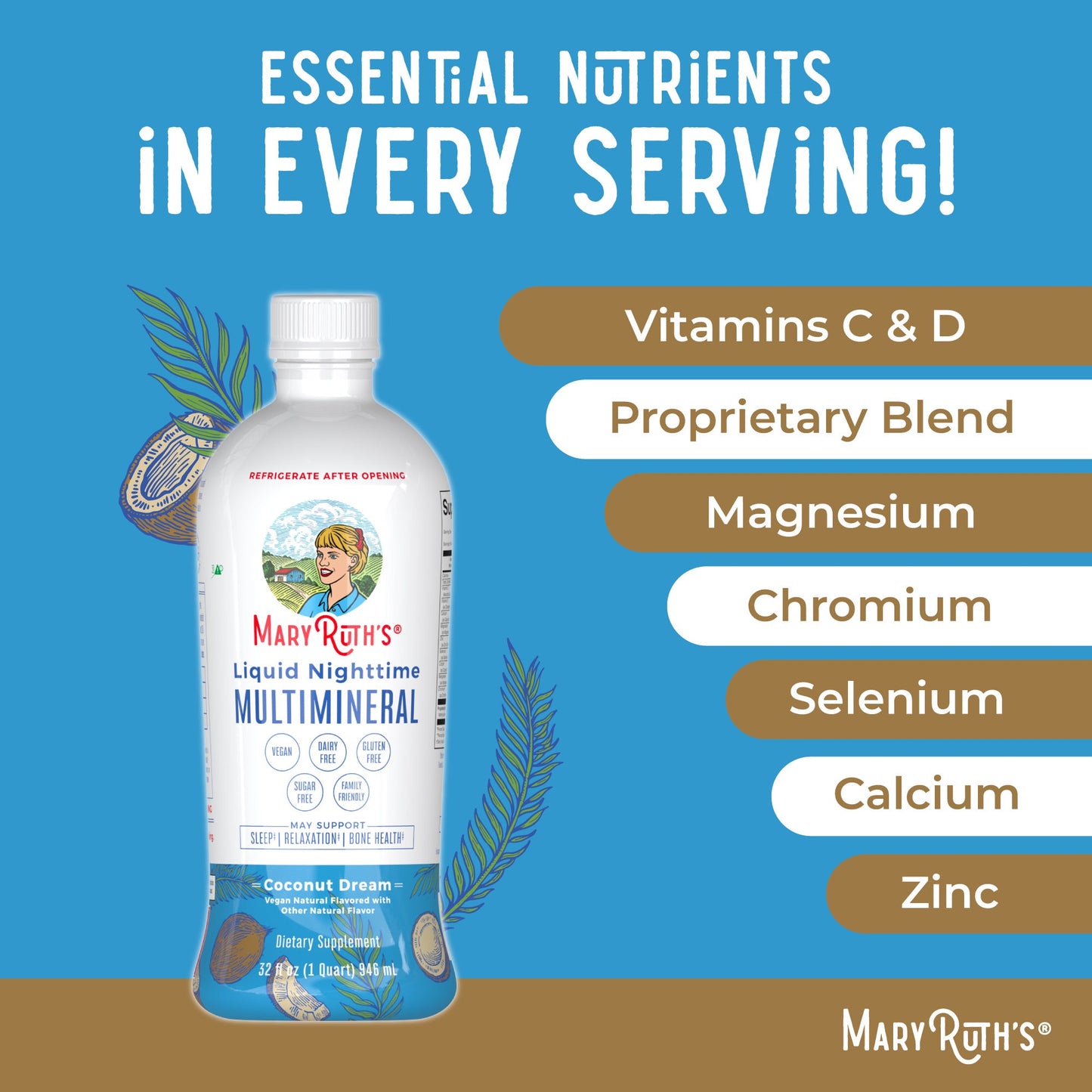 Liquid Nighttime Multimineral (Coconut)