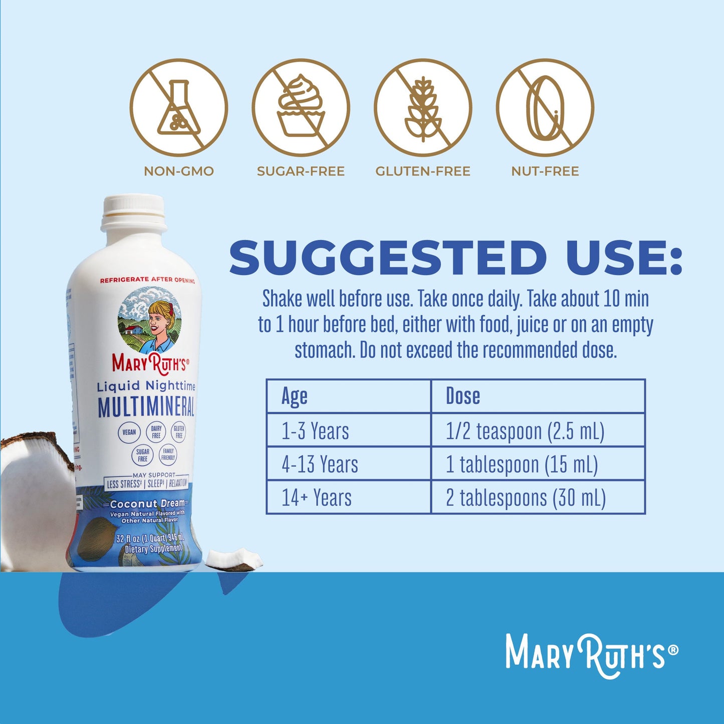 Liquid Nighttime Multimineral (Coconut)